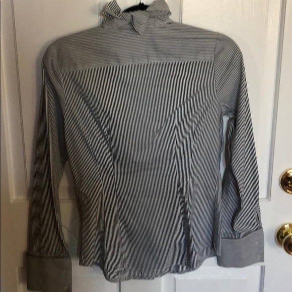 Express Striped Ruffle Blouse Small - Picture 3 of 3